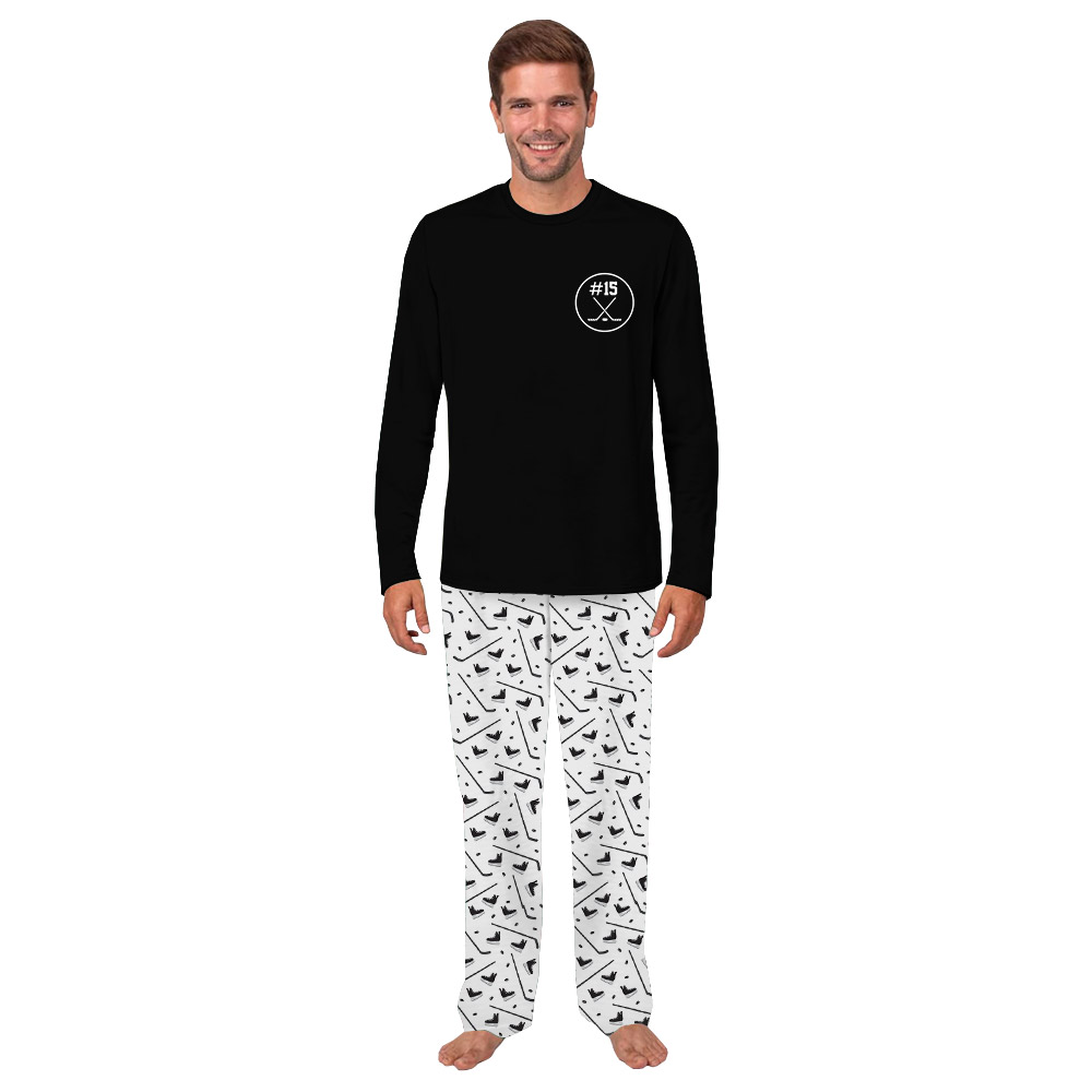 Personalized Your Hockey PJs Front And Back Personalized Your Hockey PJs Front And Back