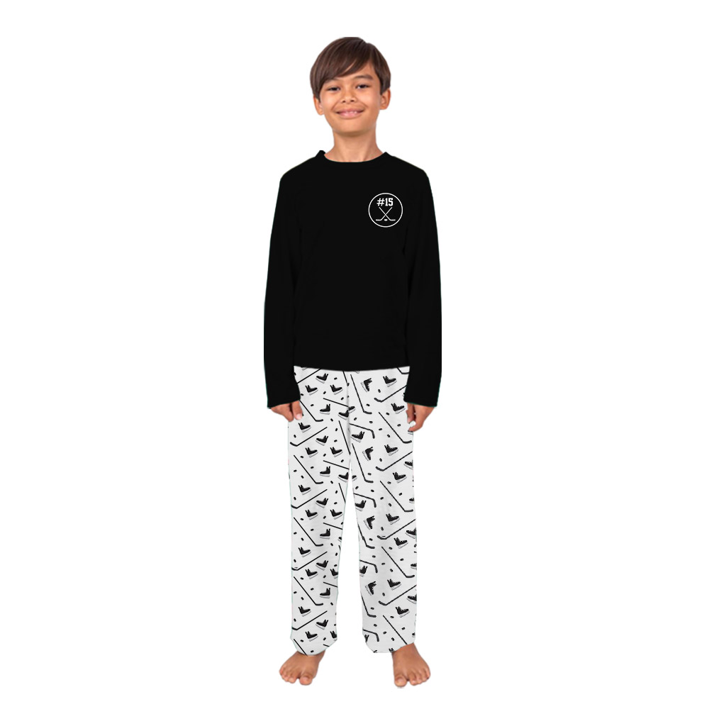 Personalized Your Hockey PJs Front And Back Personalized Your Hockey PJs Front And Back