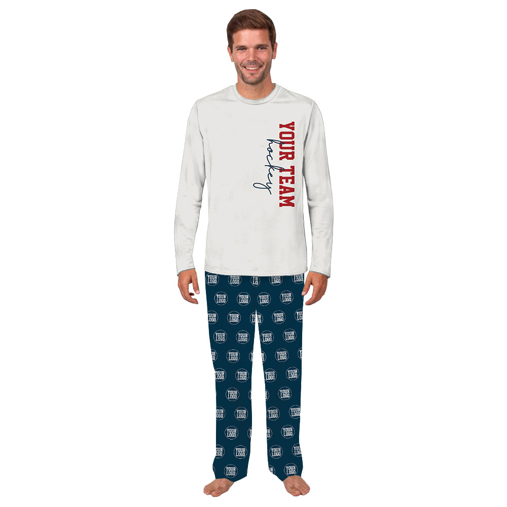 Unique Custom Logo Name Number Hockey Jammies