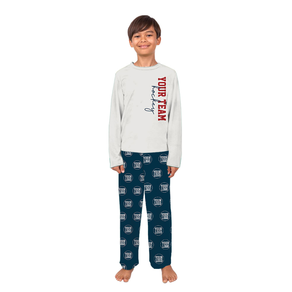 Unique Custom Logo Name Number Hockey Jammies