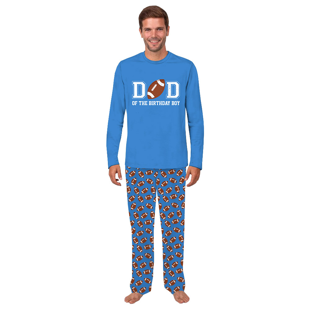 Custom Birthday Boy American Football Pajamas Custom Birthday Boy American Football Pajamas