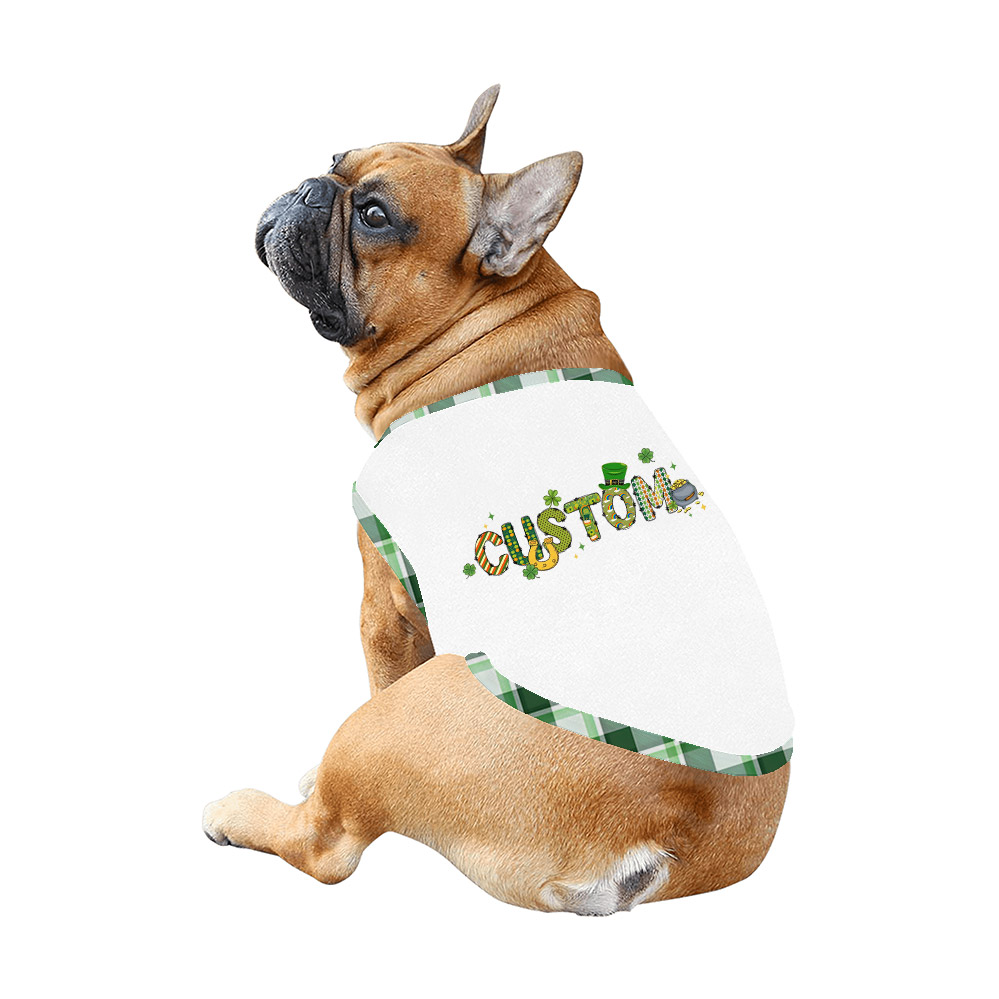 Personalized Name St. Patrick's Day Matching Family PJs Plaid