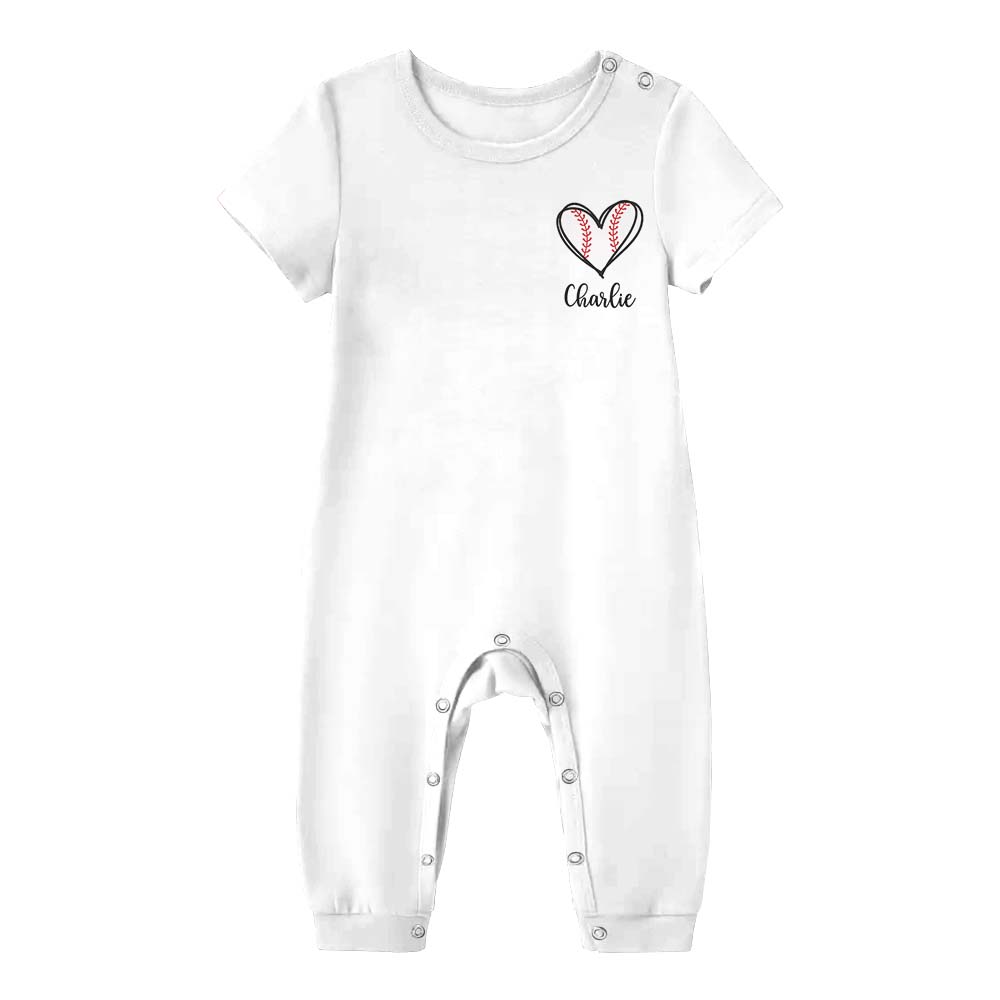 Festive Baseball Pajamas For Adults Short Sleeves White Festive Baseball Pajamas For Adults Short Sleeves White