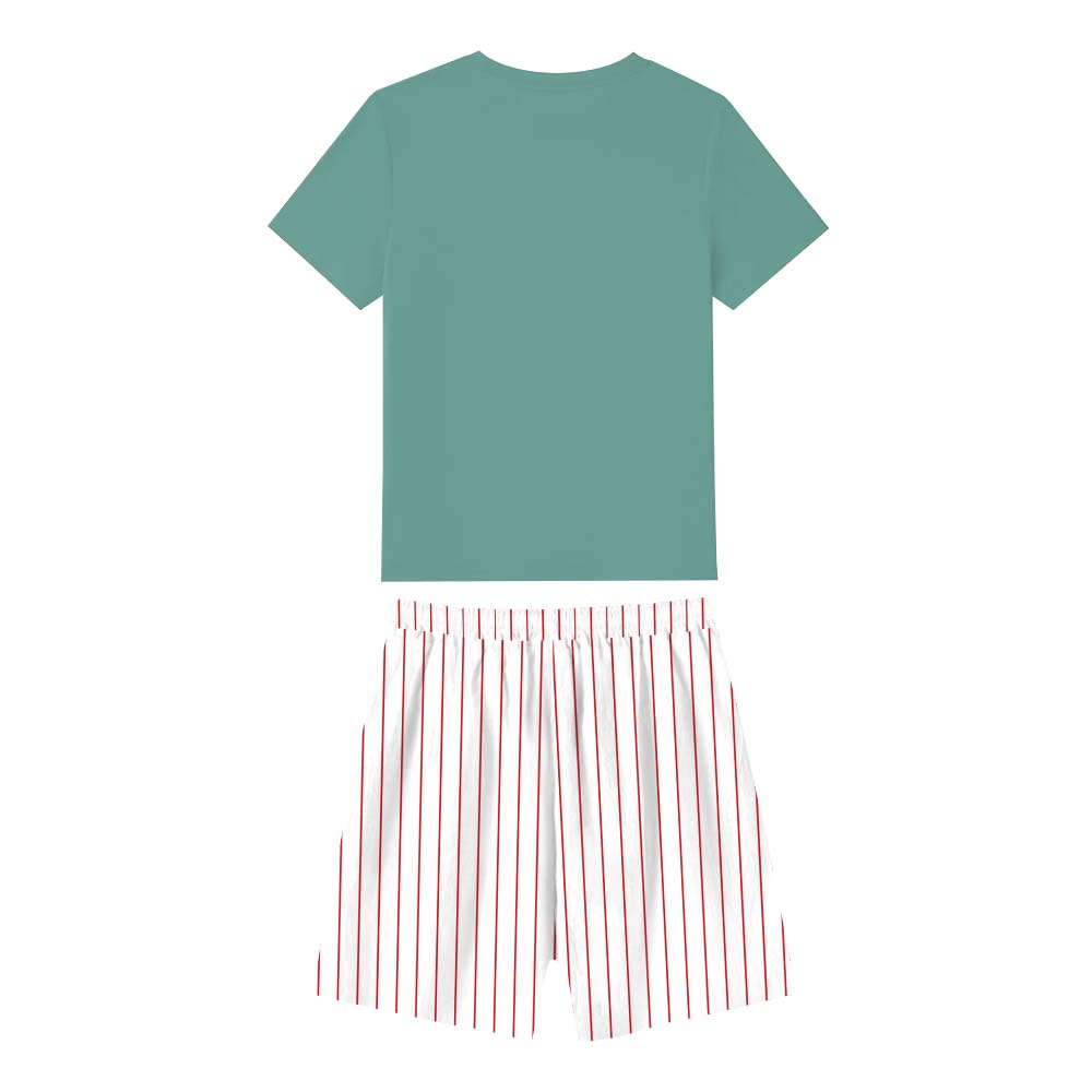 Personalized Baseball Heart Pajamas Tshirts And Shorts Personalized Baseball Heart Pajamas Tshirts And Shorts