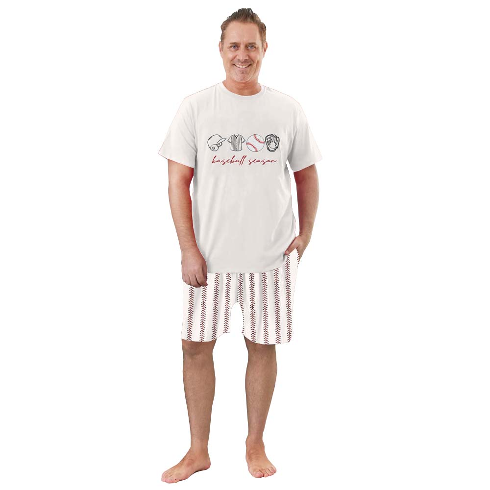 Festive Baseball Season Matching Pajamas Sport Festive Baseball Season Matching Pajamas Sport
