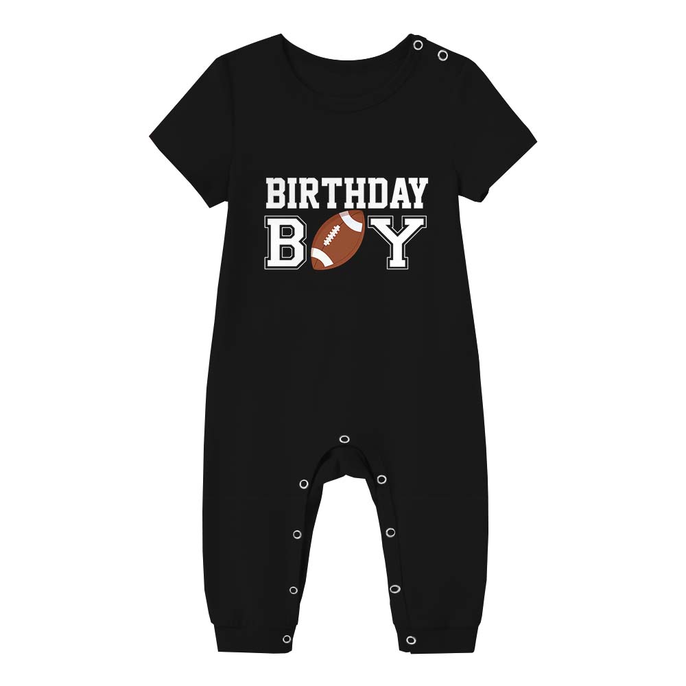Sporty Football Matching Family Pajamas With Dogs Short Sleeves Sporty Football Matching Family Pajamas With Dogs Short Sleeves