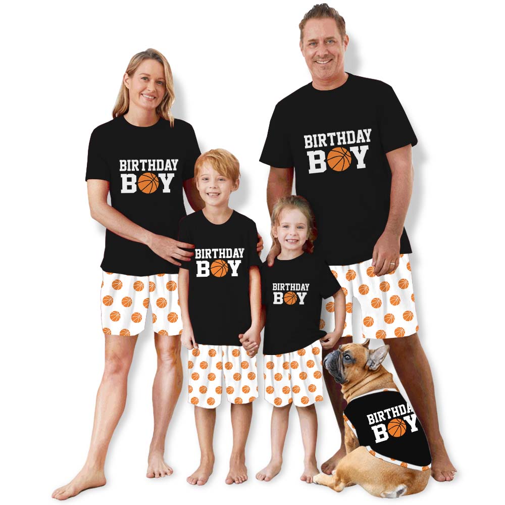 Custom Name Basketball Pajamas For Adults Short Sleeves