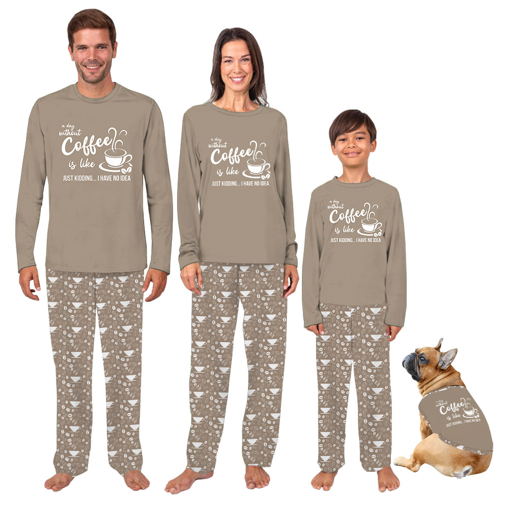 Funny Pajama Sets With Coffee Cups On Them Funny Pajama Sets With Coffee Cups On Them