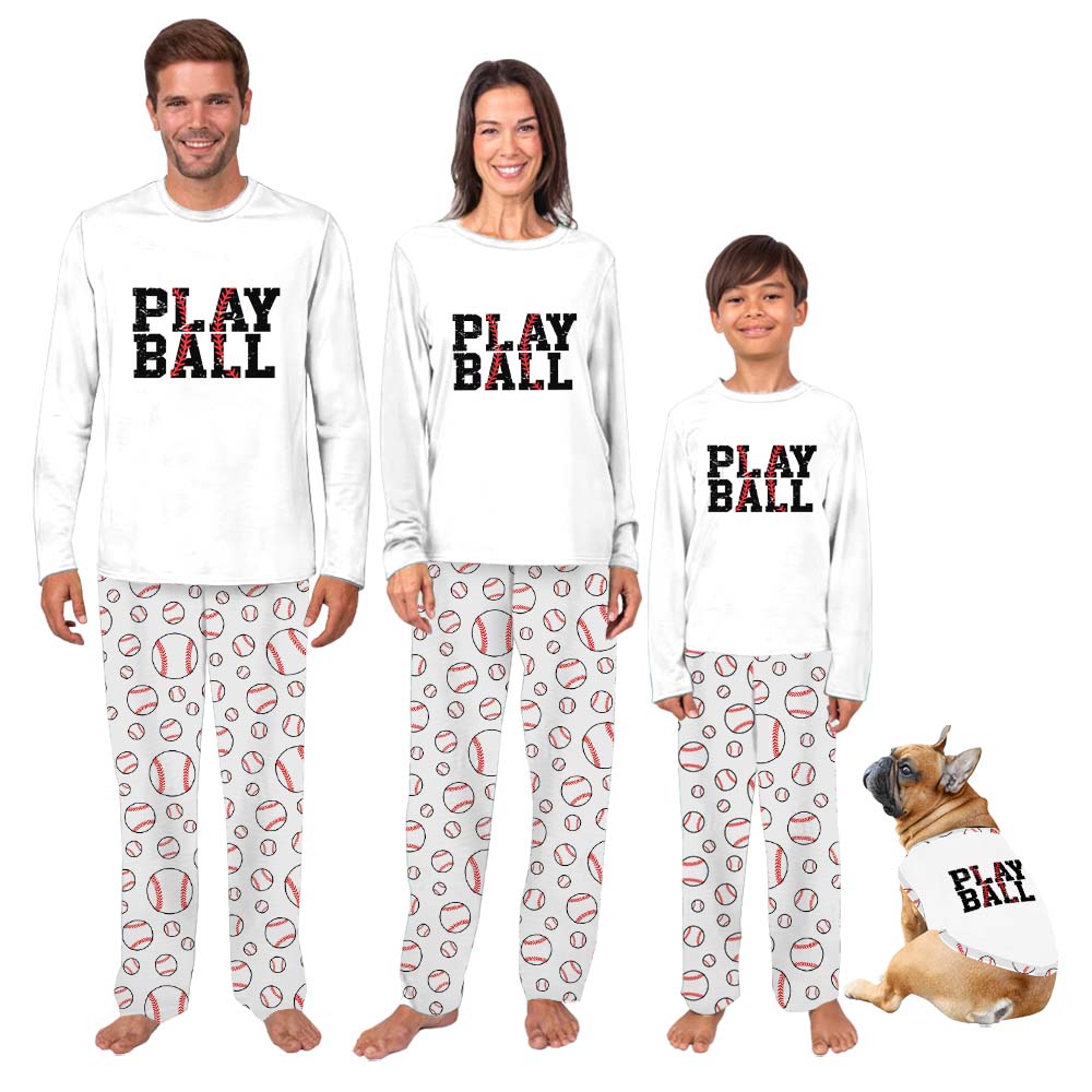 Baseball Family Matching Pajamas Sayings Play Ball Baseball Family Matching Pajamas Sayings Play Ball