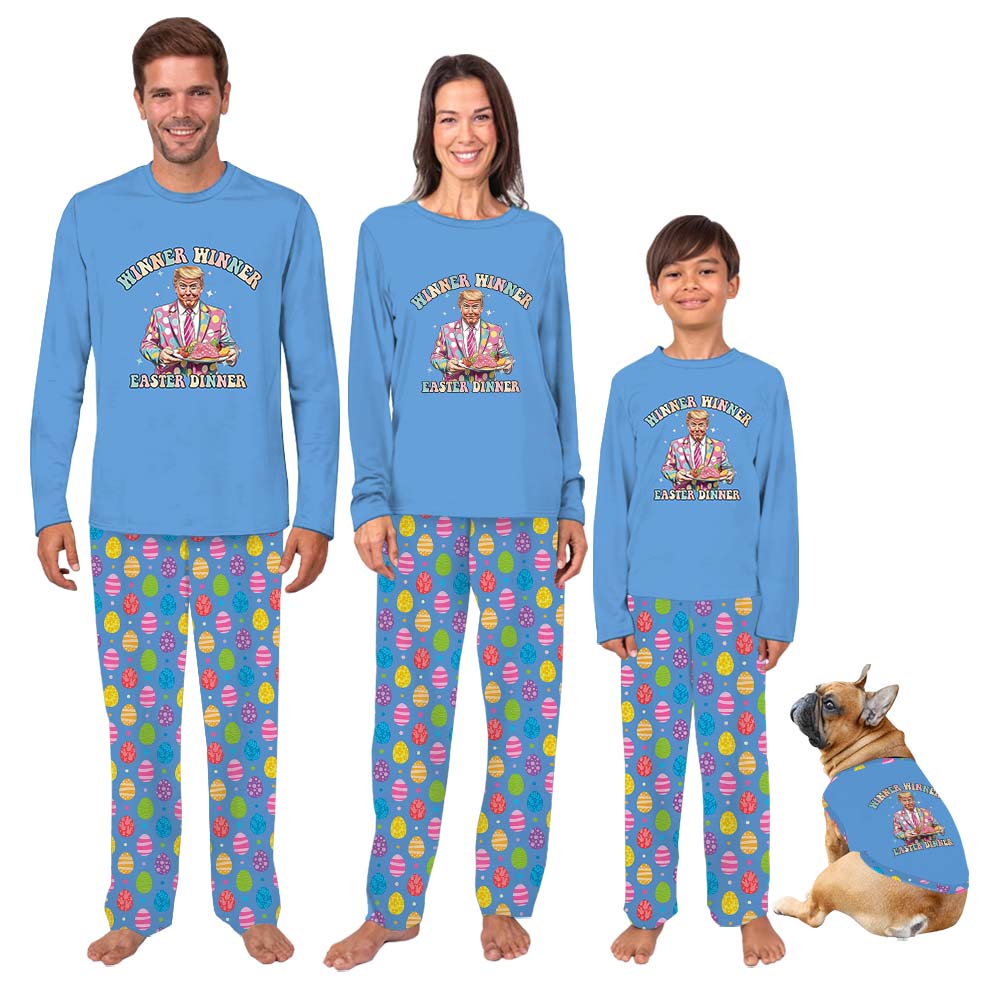 Trump Easter Matching Family Pajamas With Dogs Trump Easter Matching Family Pajamas With Dogs