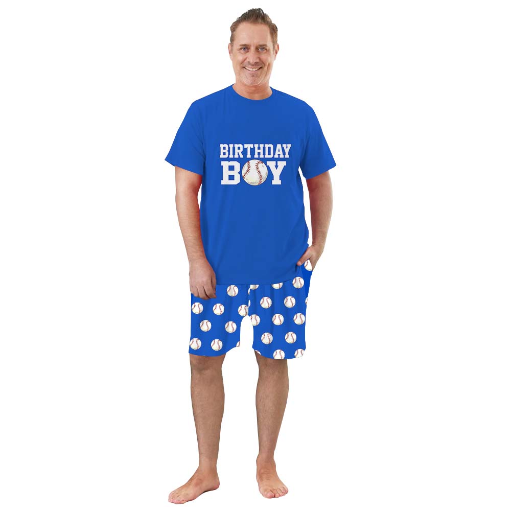 Personalized Baseball Sport Pajama Short Set Personalized Baseball Sport Pajama Short Set