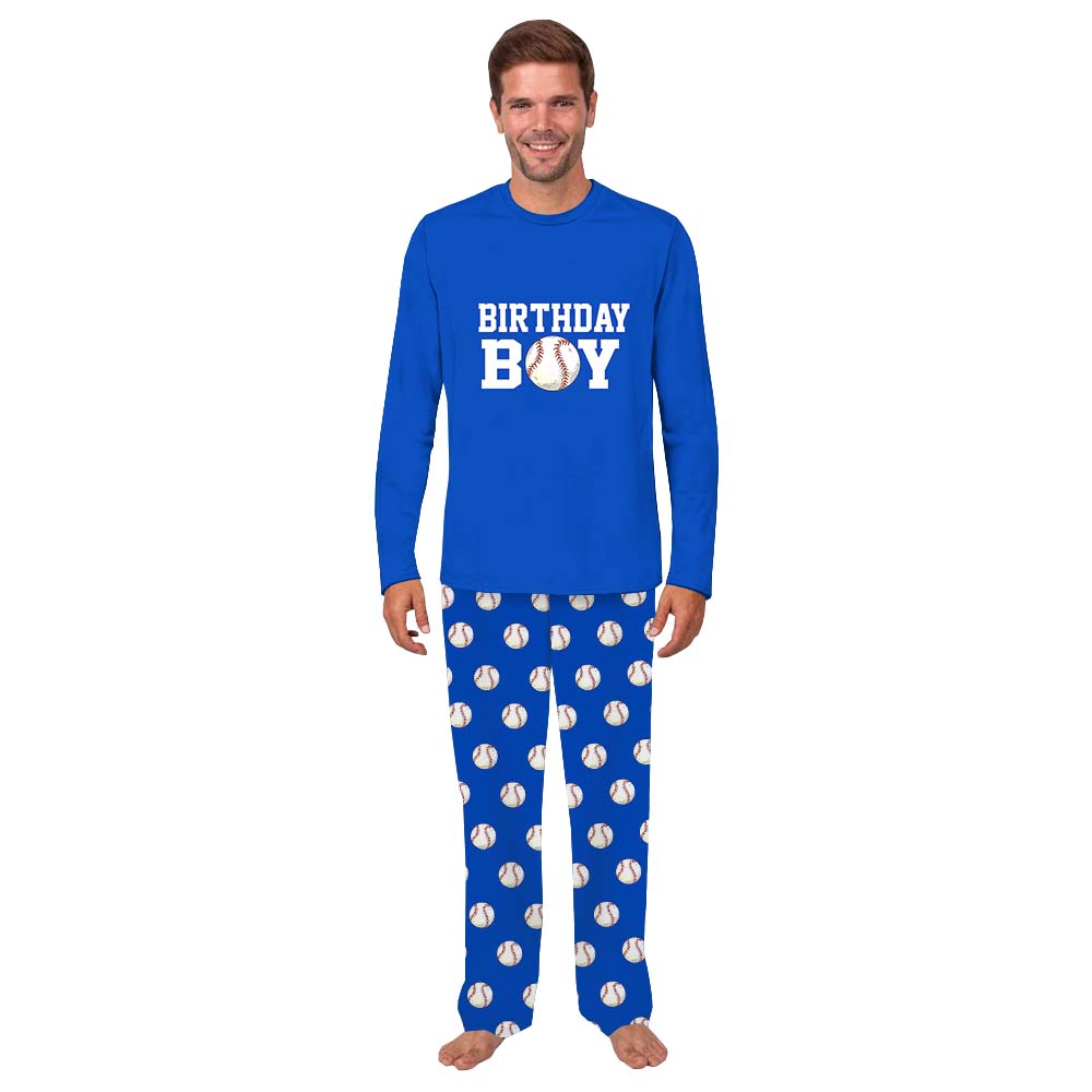 Custom Name Birthday Boy Baseball Matching Family Pajamas With Dogs Custom Name Birthday Boy Baseball Matching Family Pajamas With Dogs