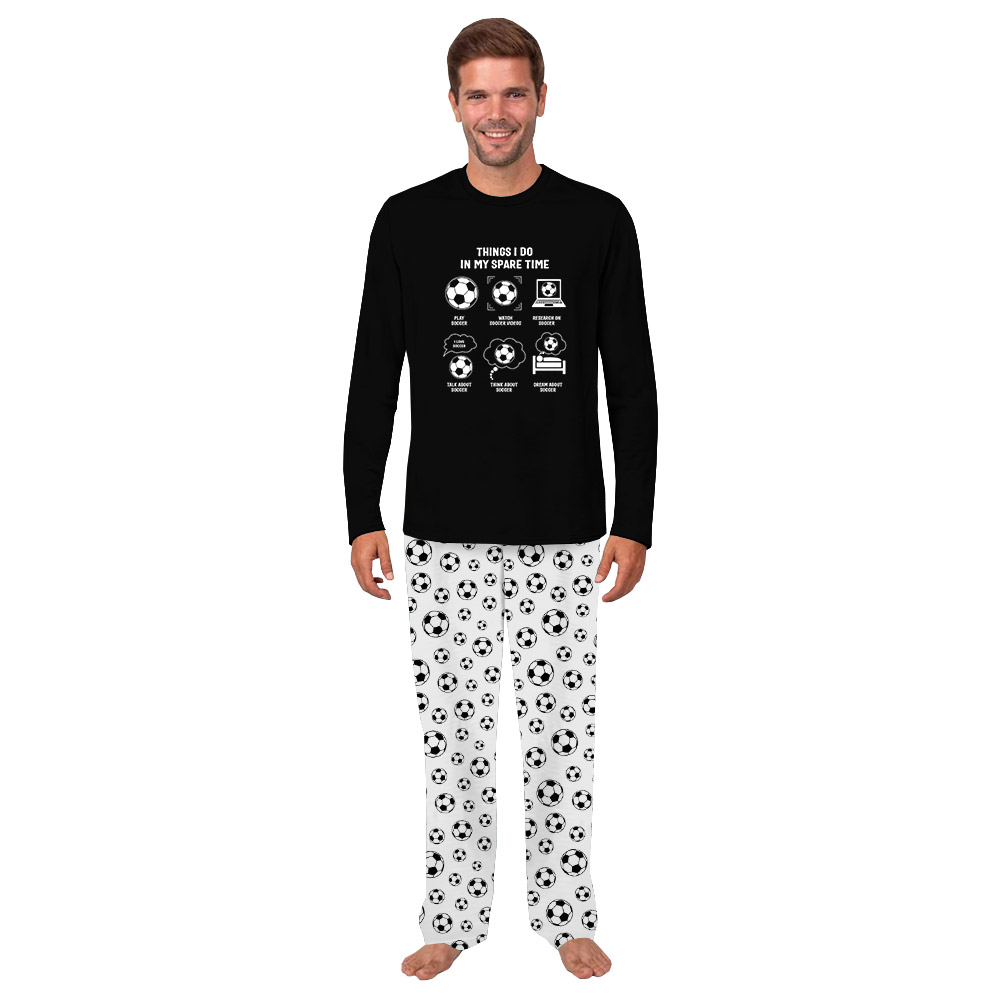 Fun Soccer Pajamas Saying Things I Do In My Spare Time