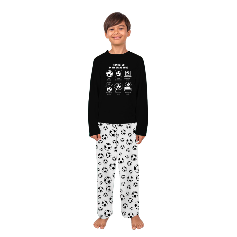 Fun Soccer Pajamas Saying Things I Do In My Spare Time