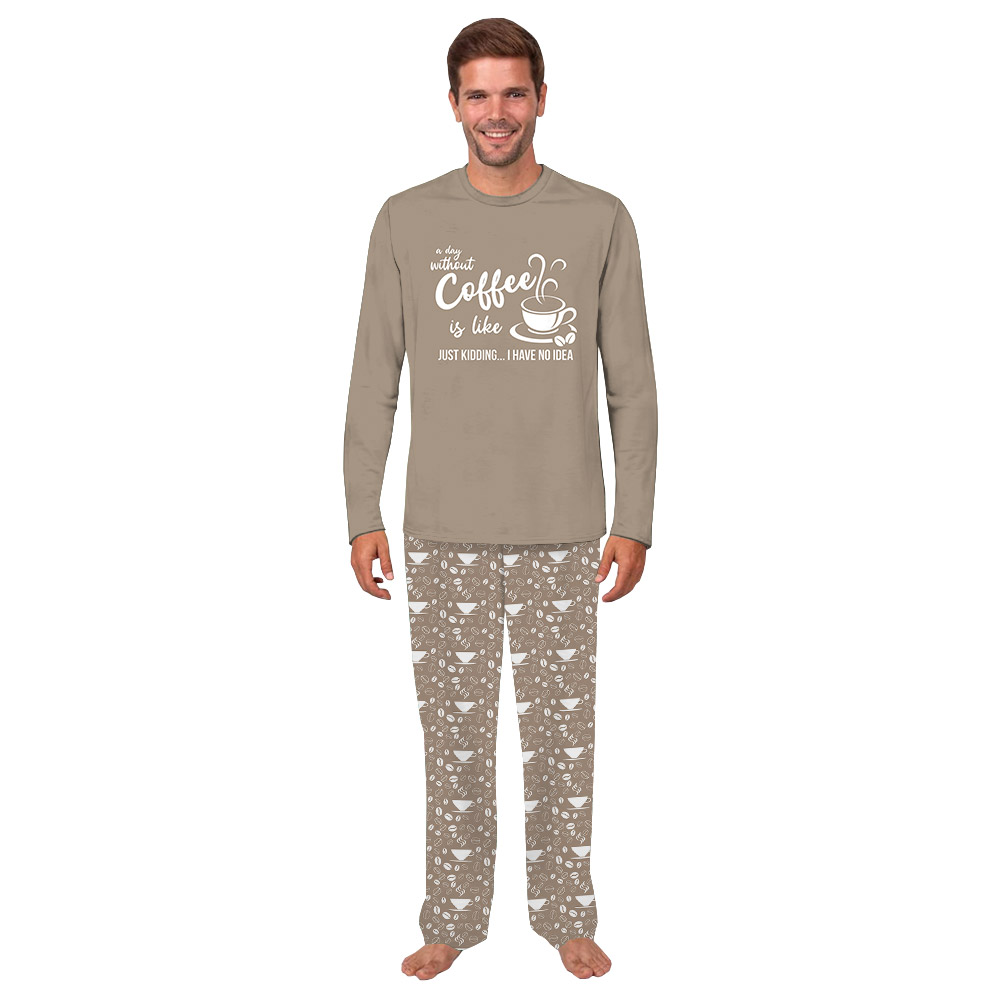 Funny Pajama Sets With Coffee Cups On Them Funny Pajama Sets With Coffee Cups On Them