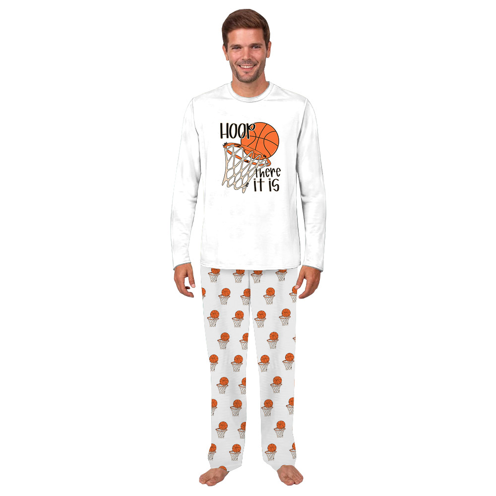 Matching Basketball Theme Long Sleeve Pajamas