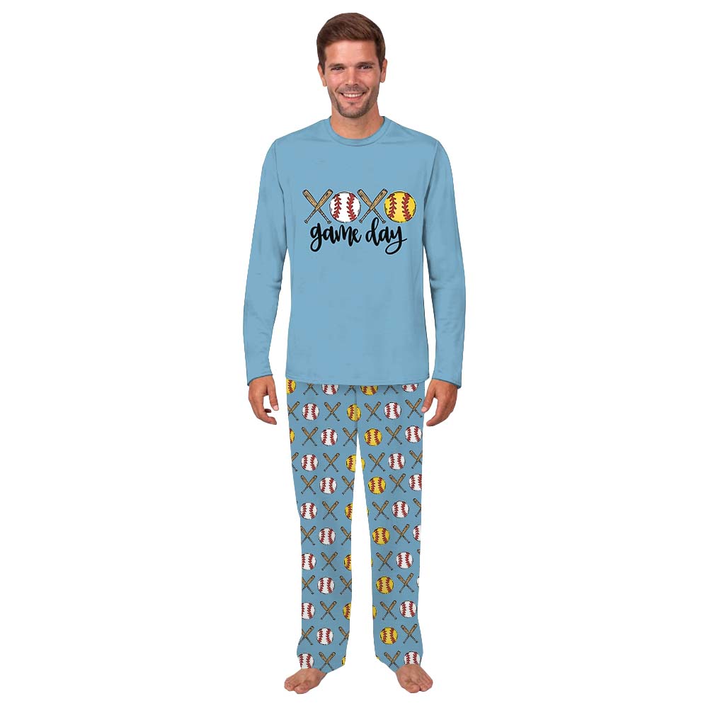 Baseball And Softball Game Day Themed Owner And Dog Pajamas Baseball And Softball Game Day Themed Owner And Dog Pajamas