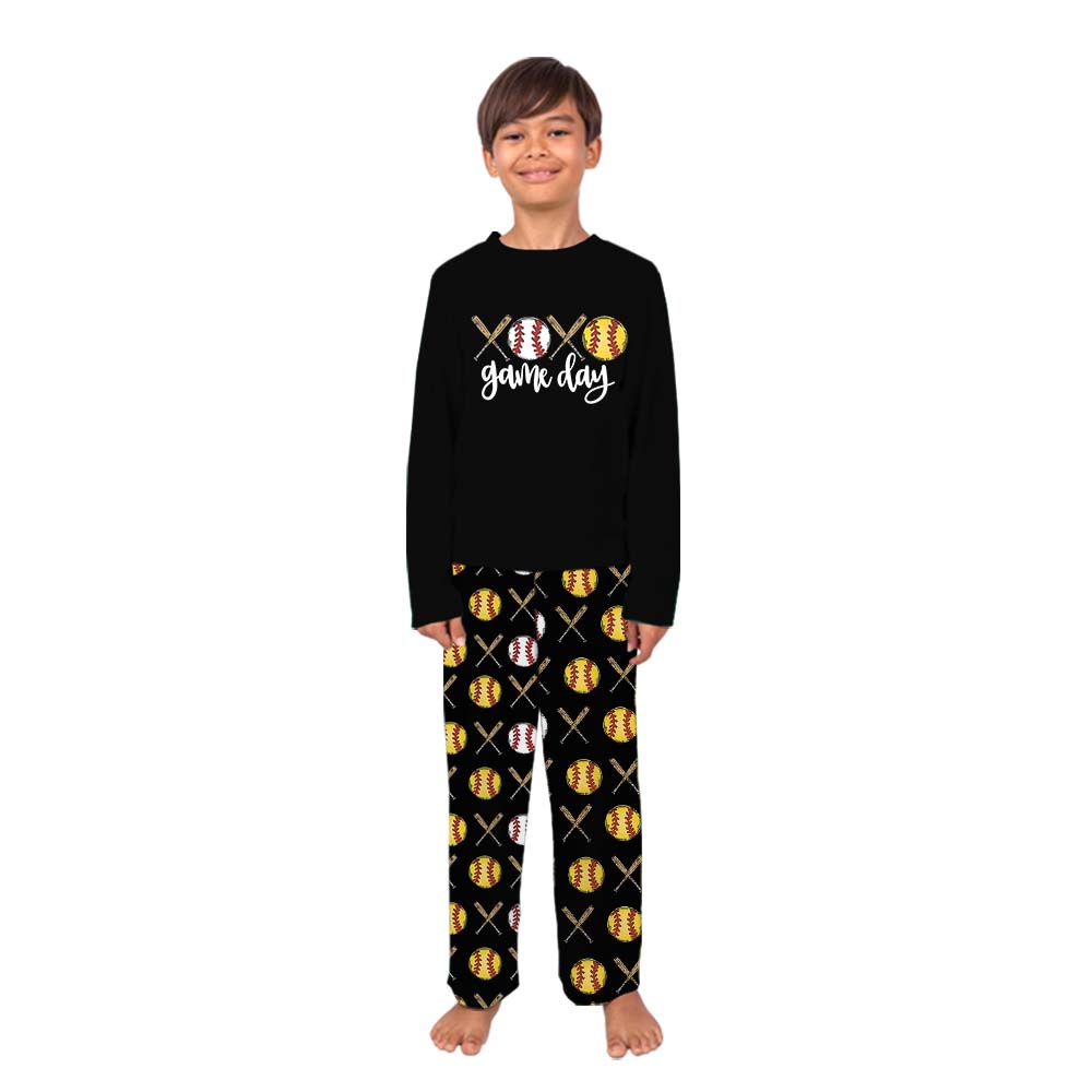 Baseball And Softball Game Day Family Sport Pajama Sets Baseball And Softball Game Day Family Sport Pajama Sets