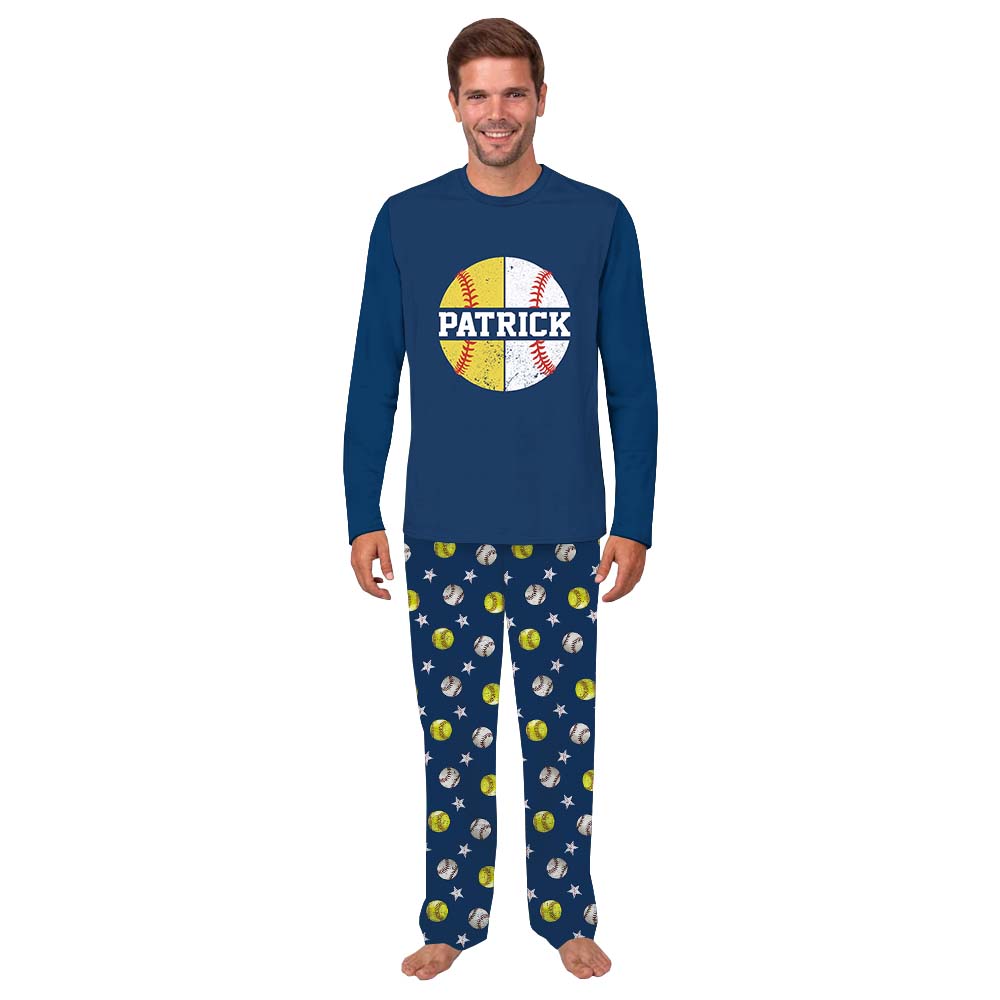 Custom Softball and Baseball Matching Sport Pajamas Whole Family Custom Softball and Baseball Matching Sport Pajamas Whole Family