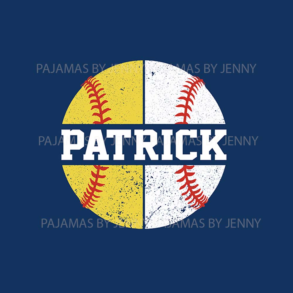 Custom Softball and Baseball Matching Sport Pajamas Whole Family Custom Softball and Baseball Matching Sport Pajamas Whole Family