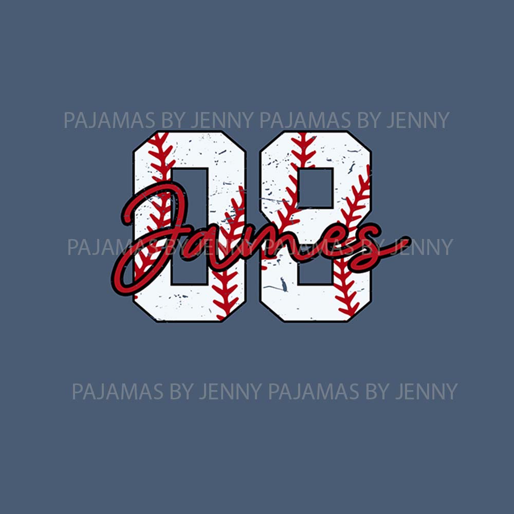 Personalized Baseball Player Matching Family Pajamas With Dogs Personalized Baseball Player Matching Family Pajamas With Dogs