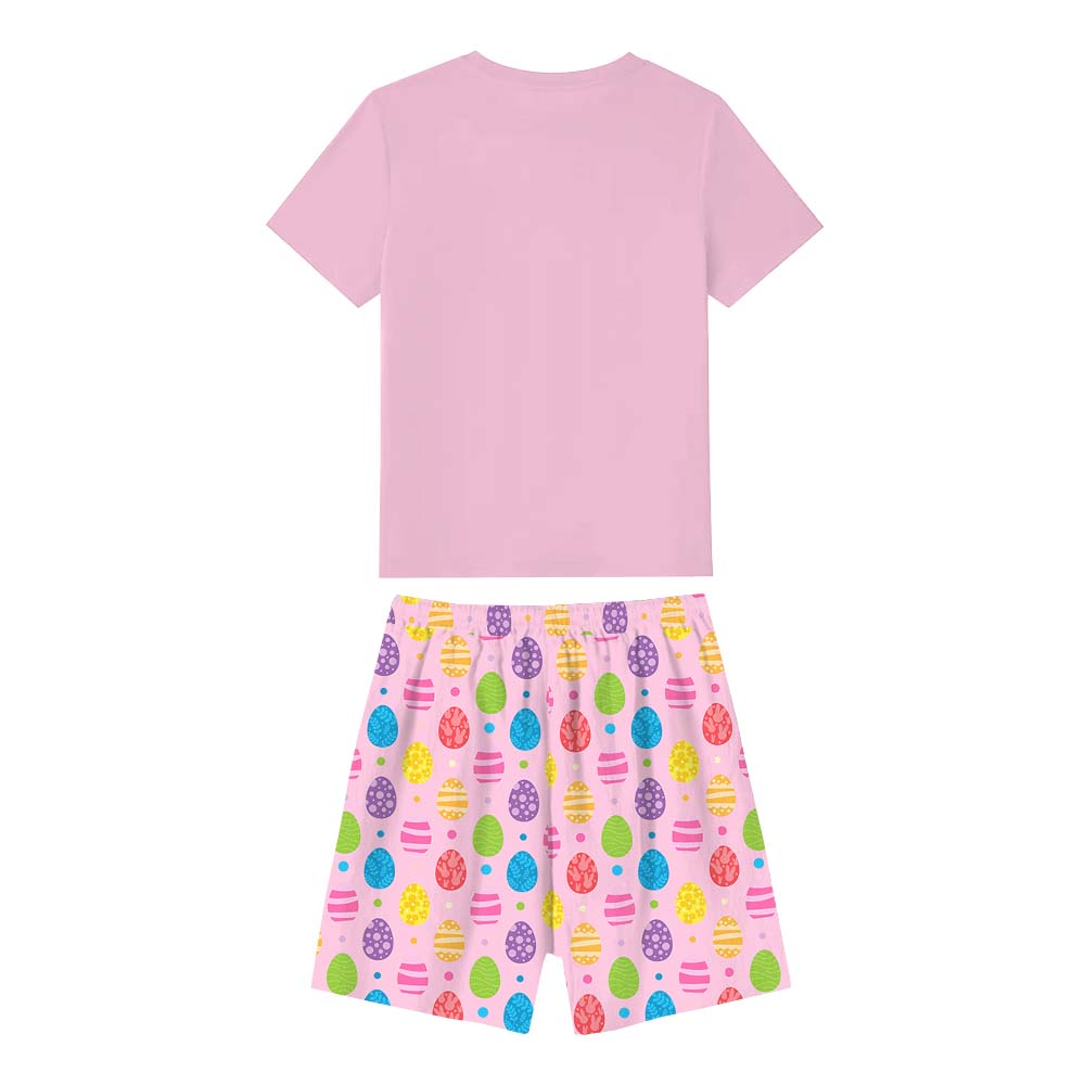 Trump Easter Pajamas For Adults Short Sleeves Pink Trump Easter Pajamas For Adults Short Sleeves Pink