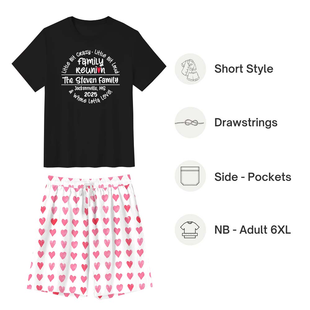 Unique Family Reunion Matching Family Pajamas With Dogs Short Sleeves Unique Family Reunion Matching Family Pajamas With Dogs Short Sleeves