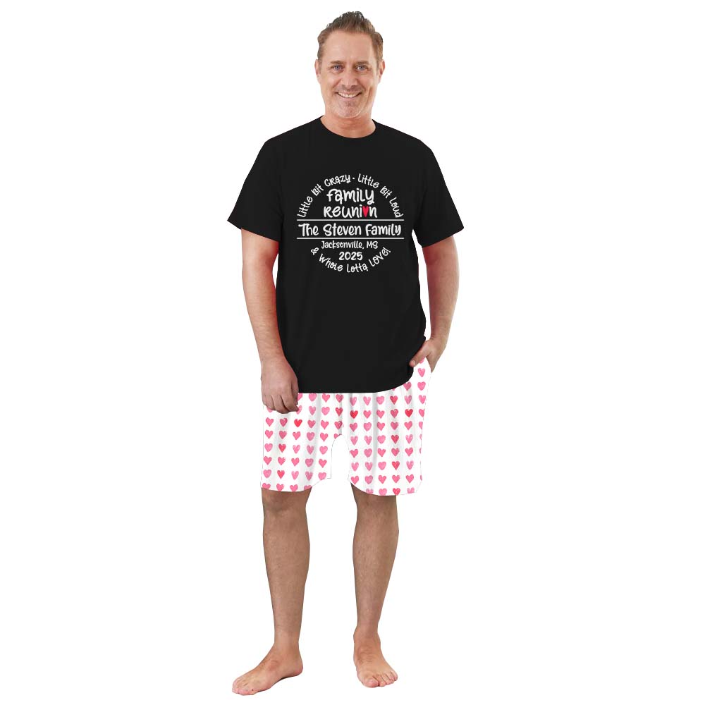 Unique Family Reunion Matching Family Pajamas With Dogs Short Sleeves Unique Family Reunion Matching Family Pajamas With Dogs Short Sleeves