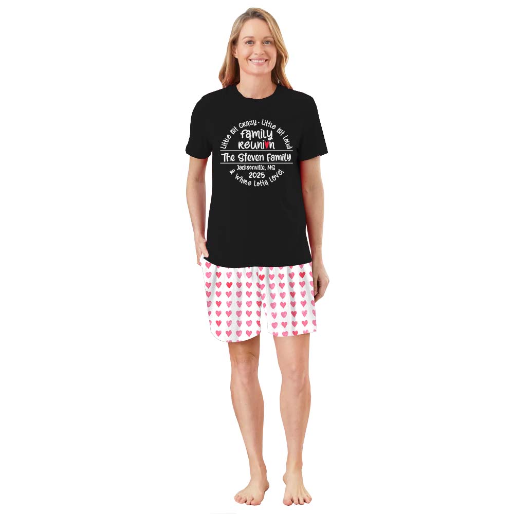 Unique Family Reunion Matching Family Pajamas With Dogs Short Sleeves Unique Family Reunion Matching Family Pajamas With Dogs Short Sleeves