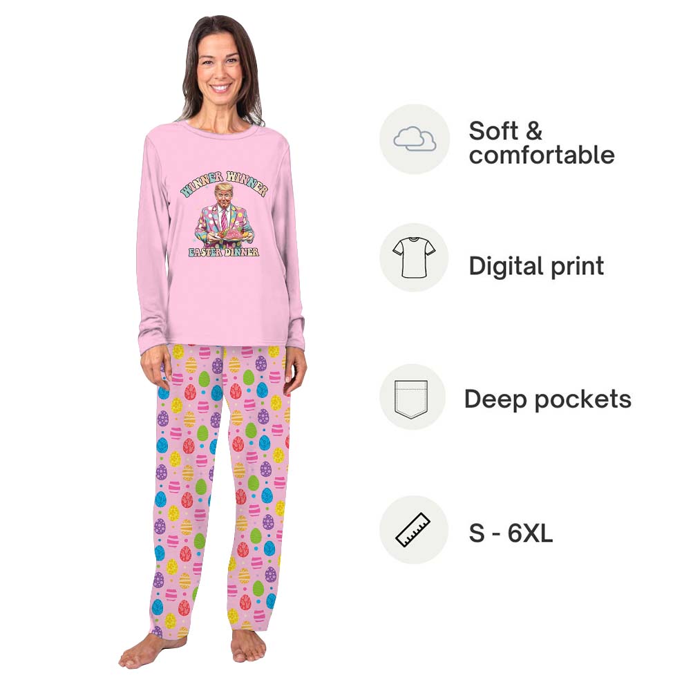Winner Winner Easter Dinner Owner And Dog Pajamas