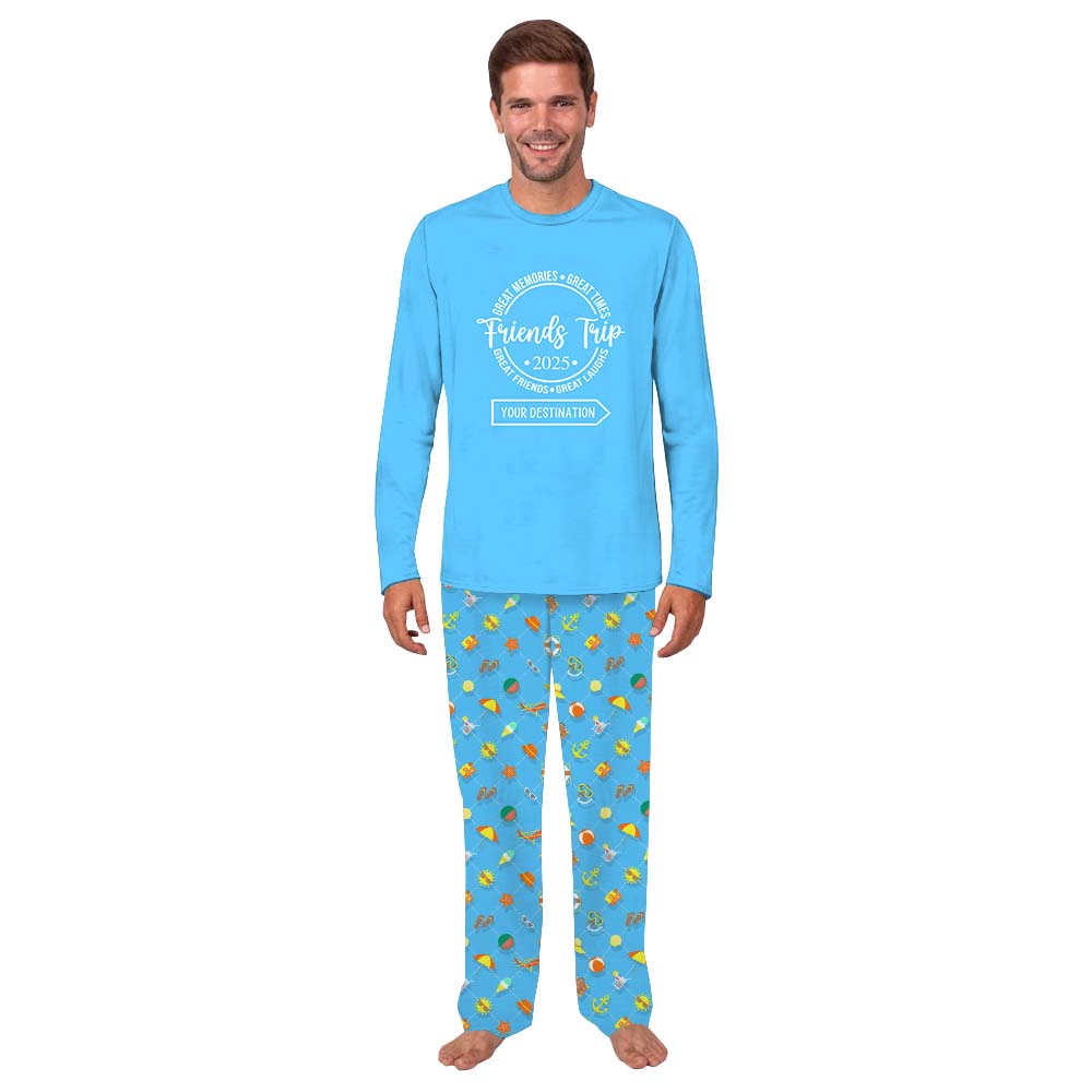 Personalized Friends Vacation Owner And Dog Pajamas Personalized Friends Vacation Owner And Dog Pajamas