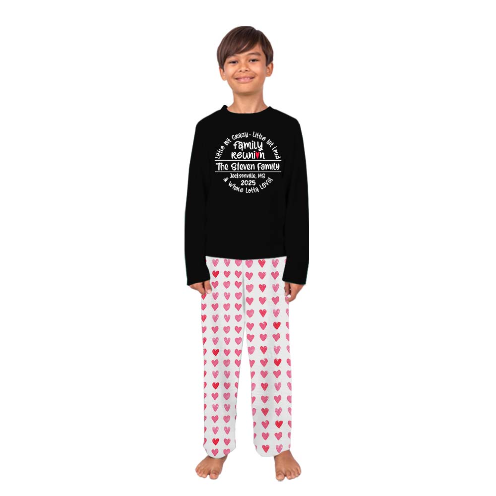 Personalized Family Reunion Matching Family Pajamas With Dogs Personalized Family Reunion Matching Family Pajamas With Dogs