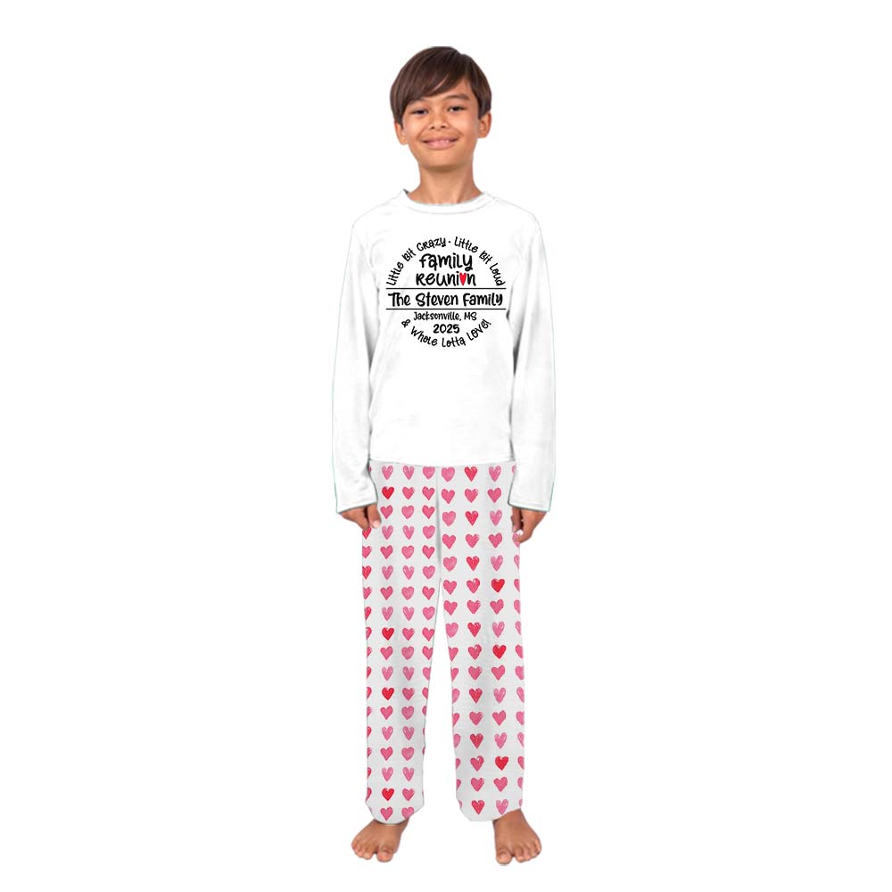 Custom Name Family Reunion Holiday PJ Sets Custom Name Family Reunion Holiday PJ Sets