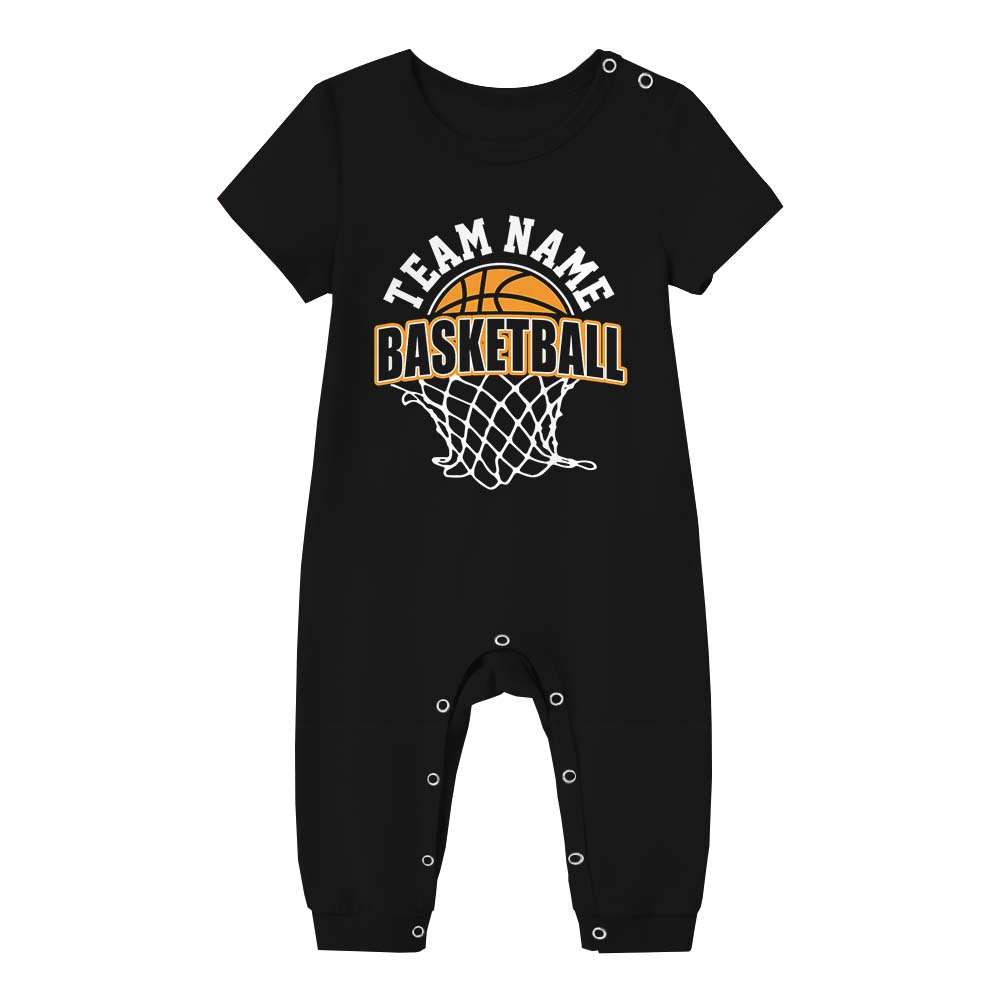 Custom Basketball Team Sport Pajamas For Family And Dog Short Sleeves Custom Basketball Team Sport Pajamas For Family And Dog Short Sleeves