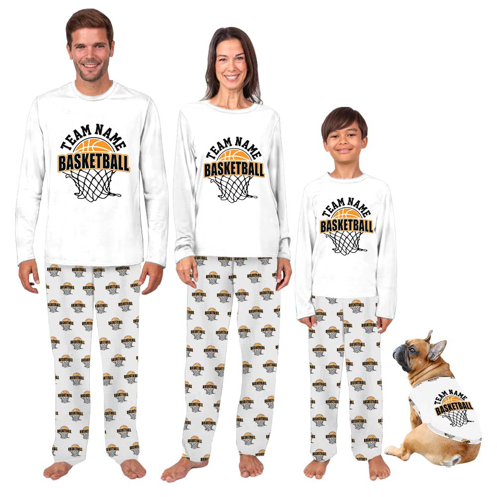Basketball Team Name Sport Family Matching Pajama Sets Basketball Team Name Sport Family Matching Pajama Sets