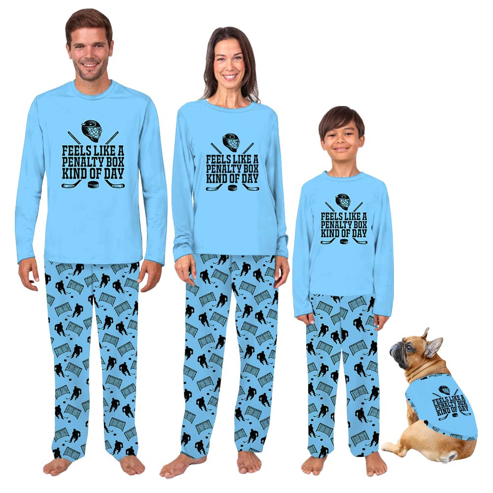 Hockey Themed Matching PJs For The Family