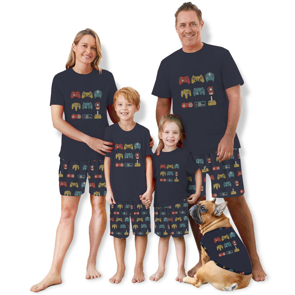 Funny Gift For Gamer Video Gaming Controllers Pajamas