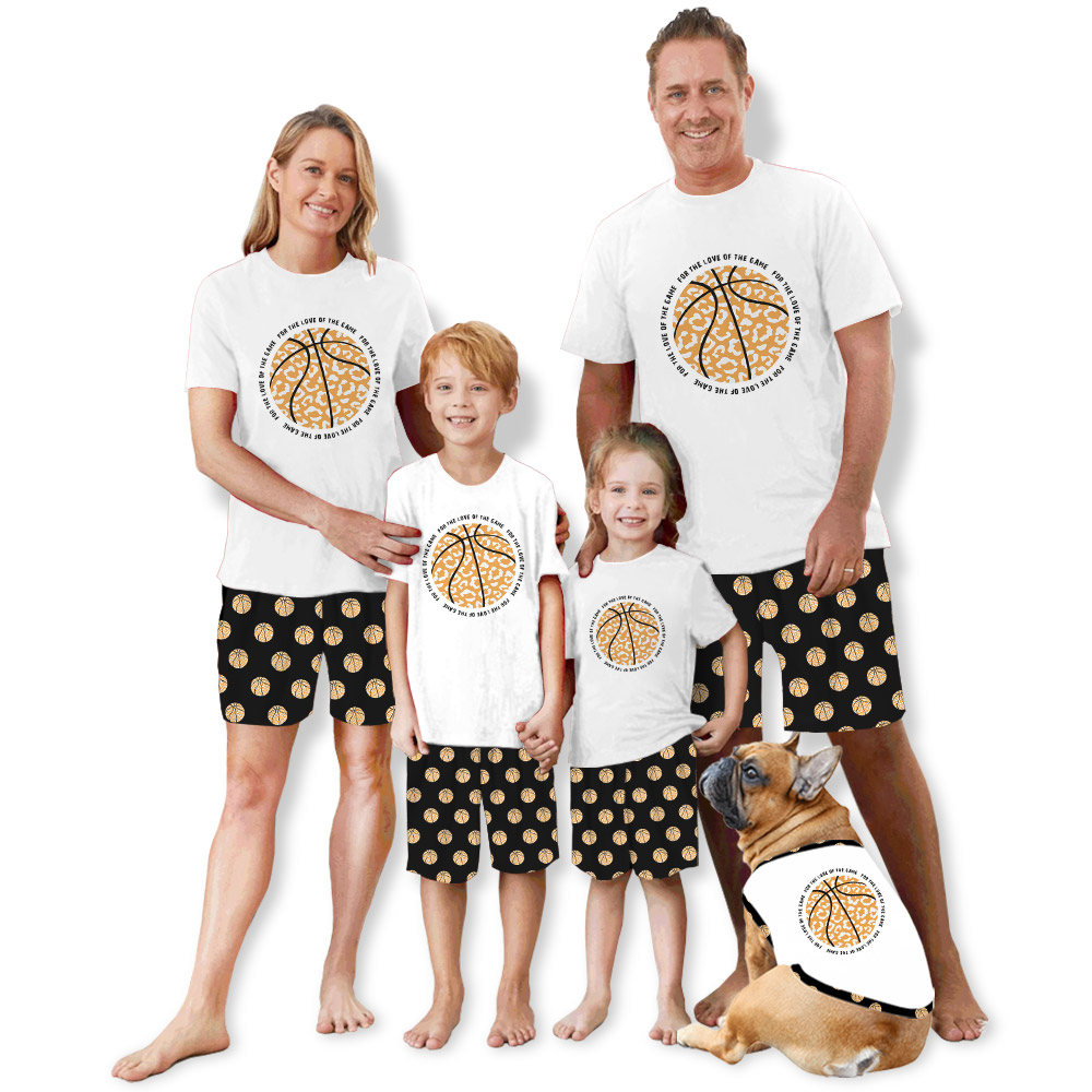 Sporty Basketball Theme Short Pajama Sets In All Sizes Sporty Basketball Theme Short Pajama Sets In All Sizes
