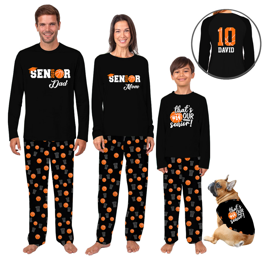 Customizable Matching Basketball Theme PJs Customizable Matching Basketball Theme PJs