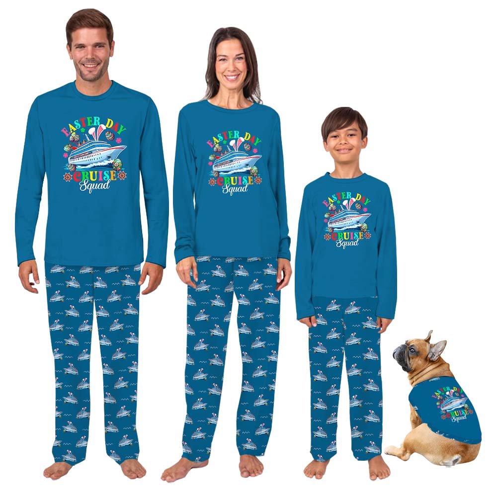 Cruise Squad Easter Pajamas For Family And Dog Cruise Squad Easter Pajamas For Family And Dog