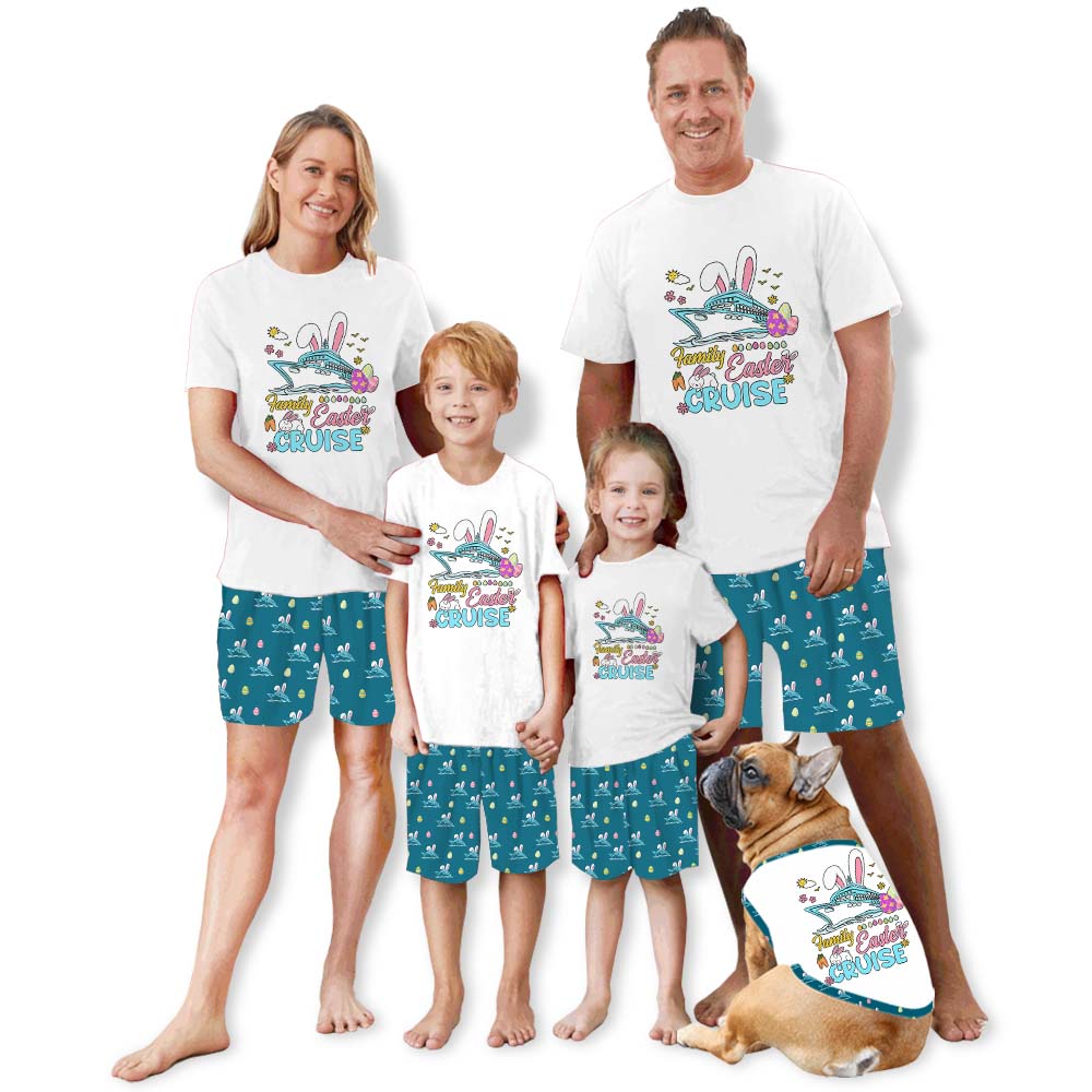 Easter Trip Pajamas For Adults Short Sleeves Easter Trip Pajamas For Adults Short Sleeves