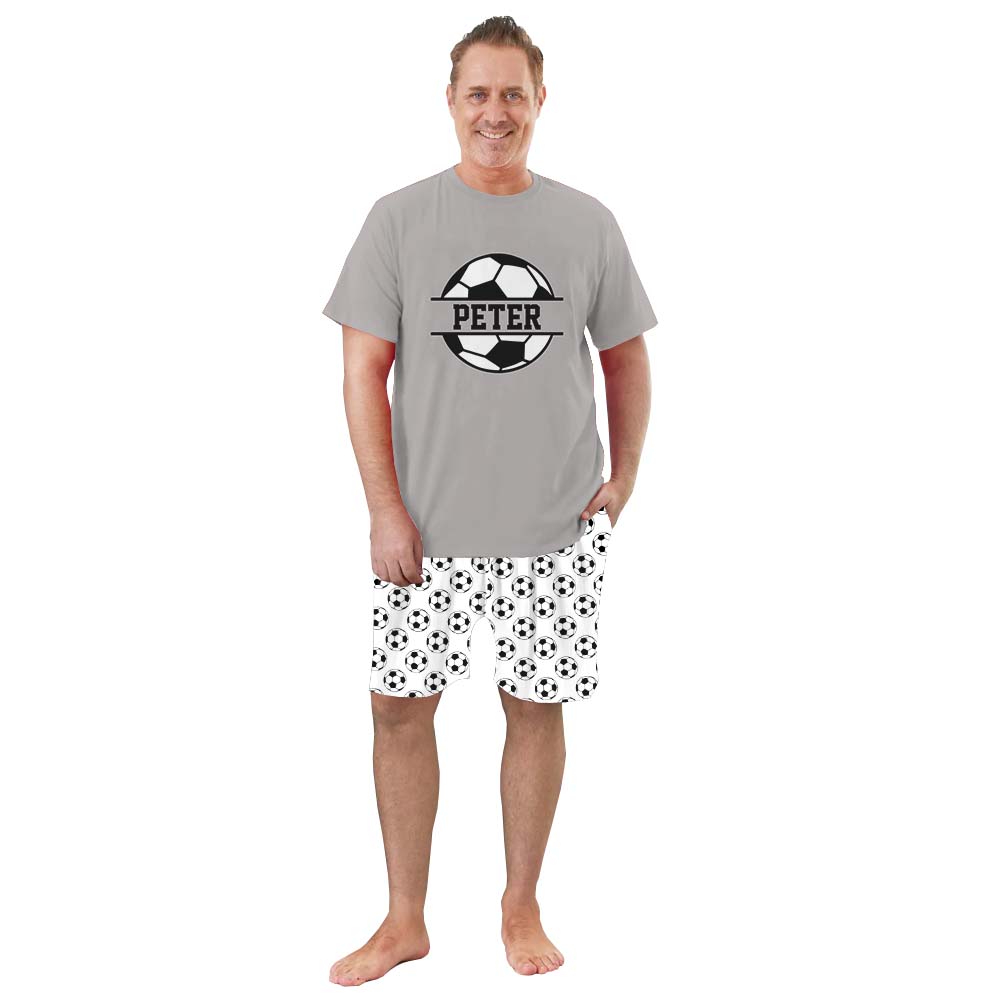 Custom Soccer With Name Pajamas Short Sets Custom Soccer With Name Pajamas Short Sets