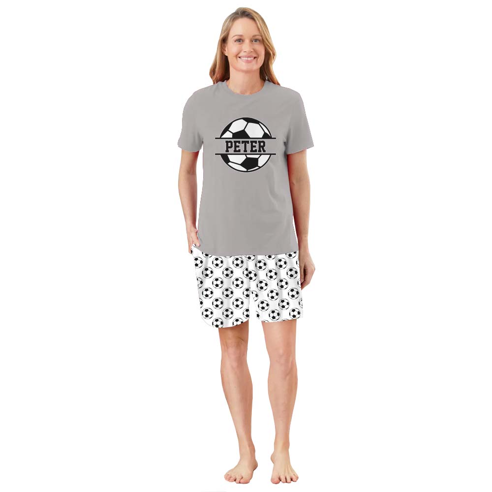 Custom Soccer With Name Pajamas Short Sets Custom Soccer With Name Pajamas Short Sets