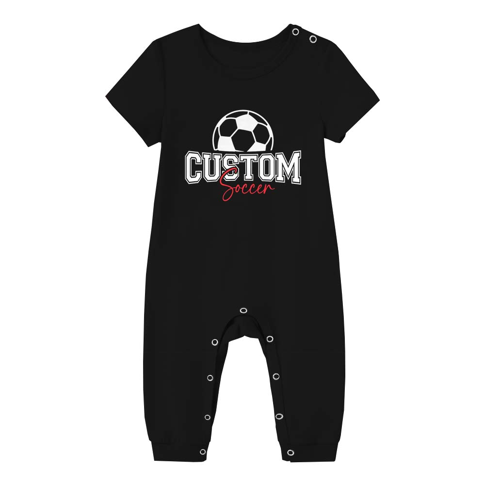 Personalized Name Soccer Pajamas Short Sets Personalized Name Soccer Pajamas Short Sets