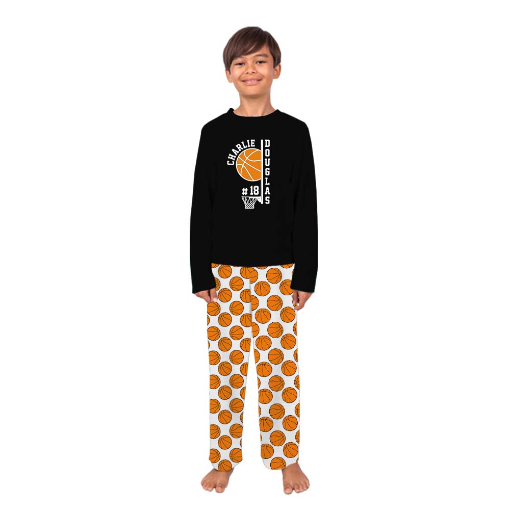 Basketball Team Family Sport Pajamas With Dog With Name Basketball Team Family Sport Pajamas With Dog With Name