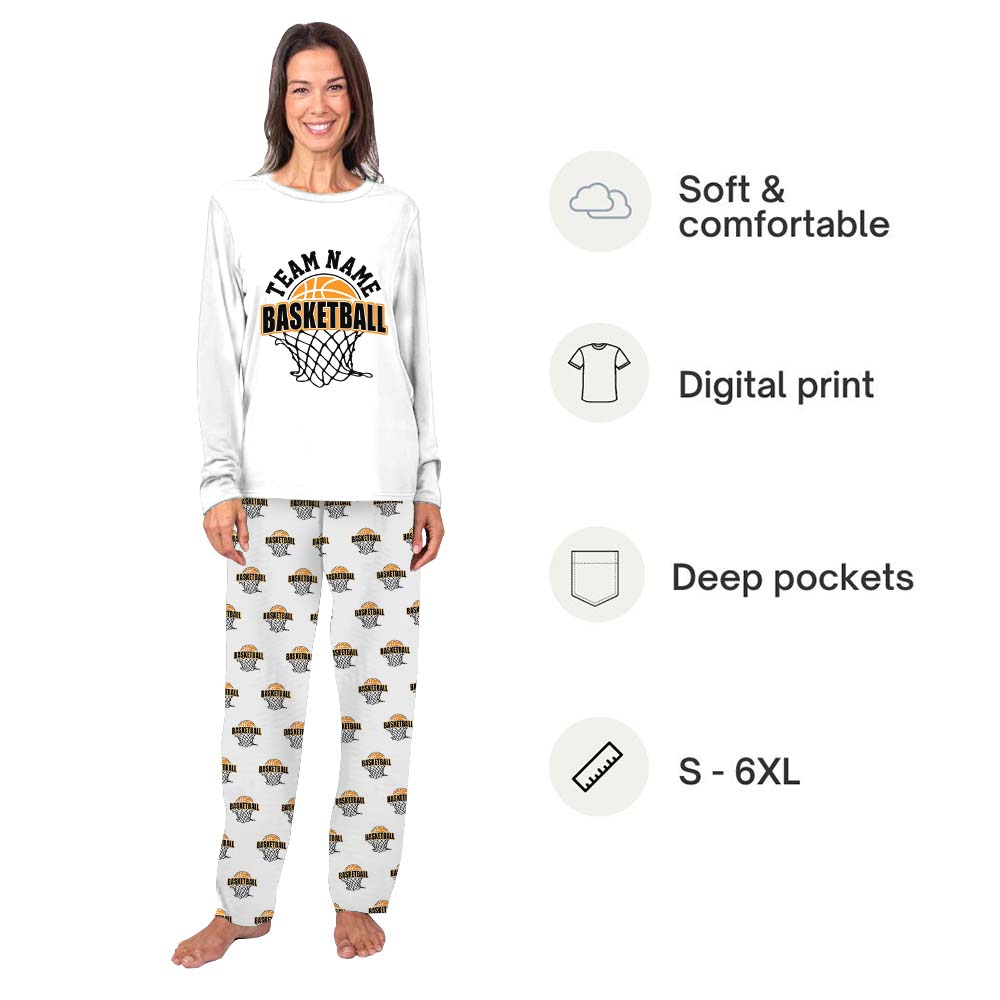 Basketball Team Name Sport Family Matching Pajama Sets Basketball Team Name Sport Family Matching Pajama Sets