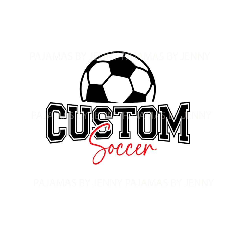 Personalized Soccer With Name Matching PJs For The Family Personalized Soccer With Name Matching PJs For The Family