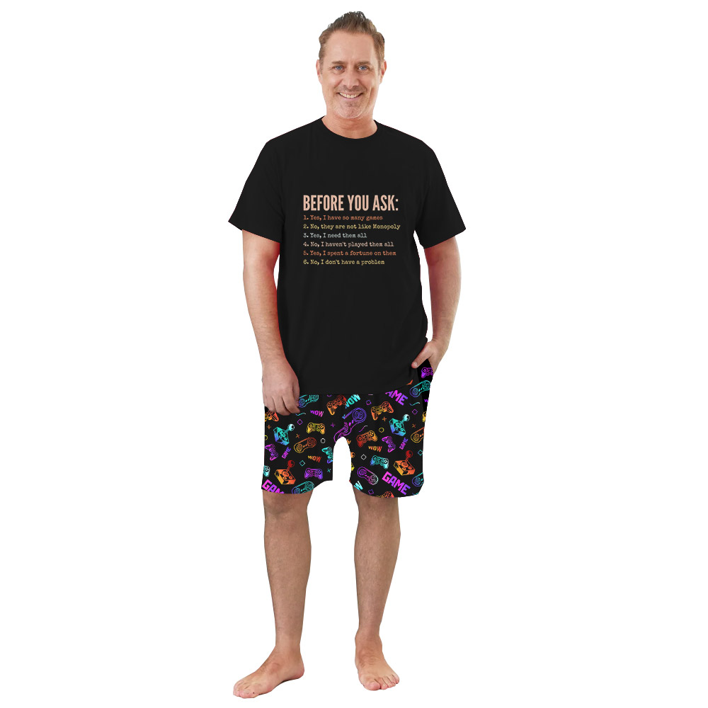 Unique Video Game Short Pajamas For Gamer Unique Video Game Short Pajamas For Gamer