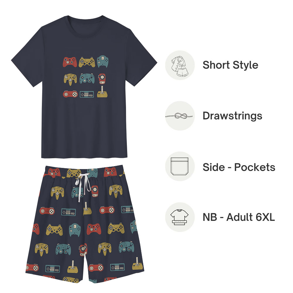 Funny Gift For Gamer Video Gaming Controllers Pajamas