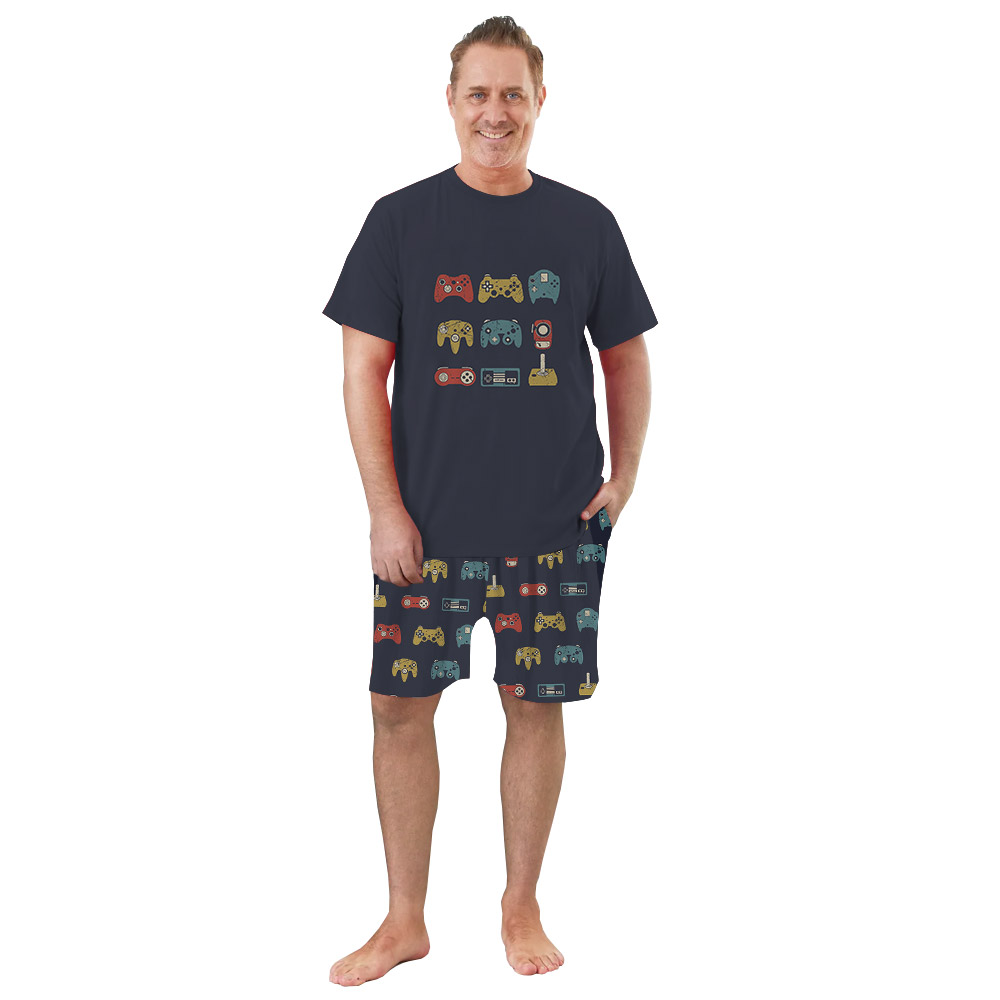 Funny Gift For Gamer Video Gaming Controllers Pajamas